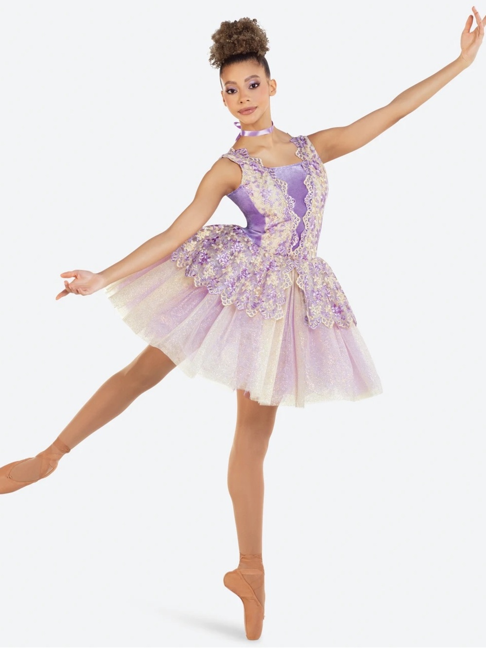 Revolution Dancewear WALTZ OF THE FLOWERS Purple Floral Tutu Pointe Ballet XLC